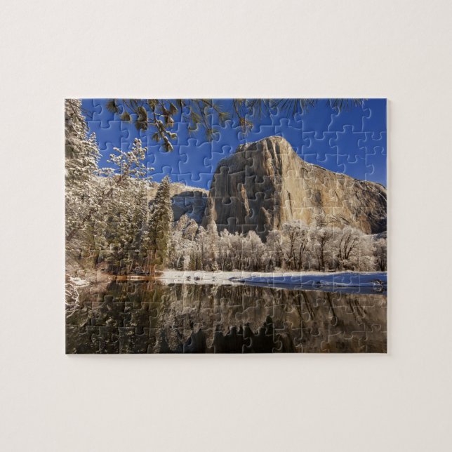Puzzle El Capitán se refleja en el río Merced en (Horizontal)
