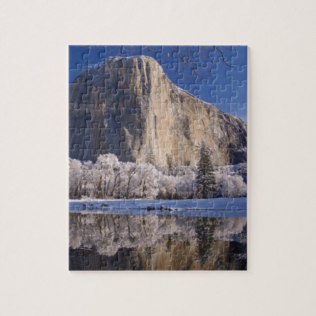 Puzzle El Capitán se refleja en el río Merced en 2 (Vertical)