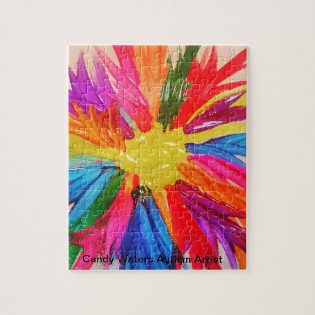 Puzzle El caramelo riega al artista del autismo (Vertical)