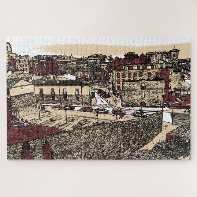 Puzzle El casco antiguo de Salamanca España (Horizontal)