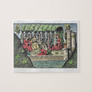 Puzzle El castillo de Alamond y de sus encantamientos, de