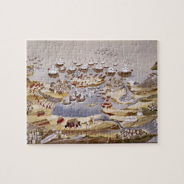 Puzzle El cerco y la batalla naval, platean 13 de 'H (Horizontal)