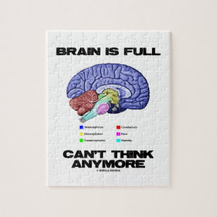 Puzzle El cerebro es lleno no puede pensar más (la