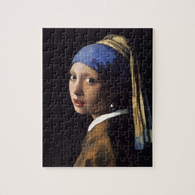 Puzzle El Chica con una perla por Johannes Vermeer (Vertical)