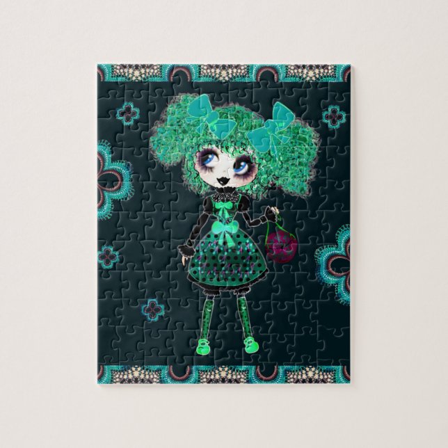 Puzzle El Chica de Kawaii PinkyP emerald Gothloli (Vertical)