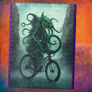Puzzle El ciclista de Eldritch: Cthulhu viaja en biciclet