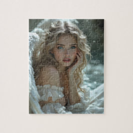 Puzzle El cielo en sus ojos: Ángel de la maravilla tranqu