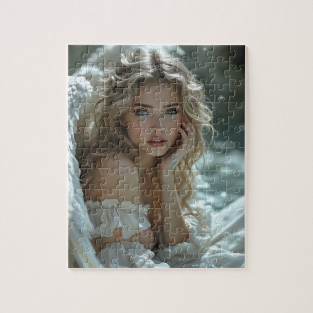 Puzzle El cielo en sus ojos: Ángel de la maravilla tranqu (Vertical)