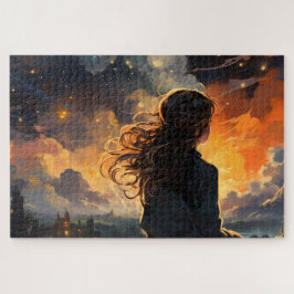 Puzzle El cielo estrellado en llamas