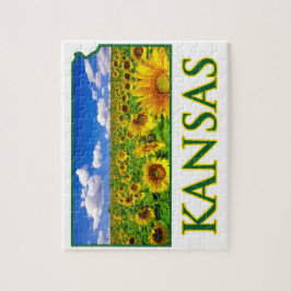 Puzzle El cielo girasol de Kansas