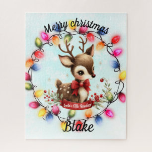 Puzzle El ciervo bebé dentro de una ola de luces