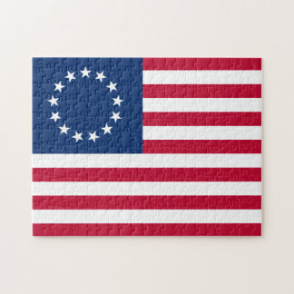 Puzzle El círculo de las estrellas, la bandera estadounid