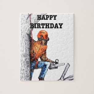 Puzzle El cirujano del árbol aborista Regalo de cumpleaño