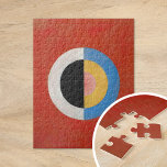 Puzzle El cisne, Nº 17 | Hilma af Klint<br><div class="desc">Grupo IX, SUW, Nº 17. El Cisne, Nº 17 (1914-1915) de Hilma af Klint es una pieza abstracta y simbólica que incorpora círculos geométricos sobre un fondo rojo vibrante. Las formas circulares están imbuidas de un profundo significado simbólico, que a menudo representa la unidad, la eternidad y la naturaleza cíclica...</div>