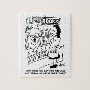 Puzzle El cliente de la librería le pregunta al vendedor 