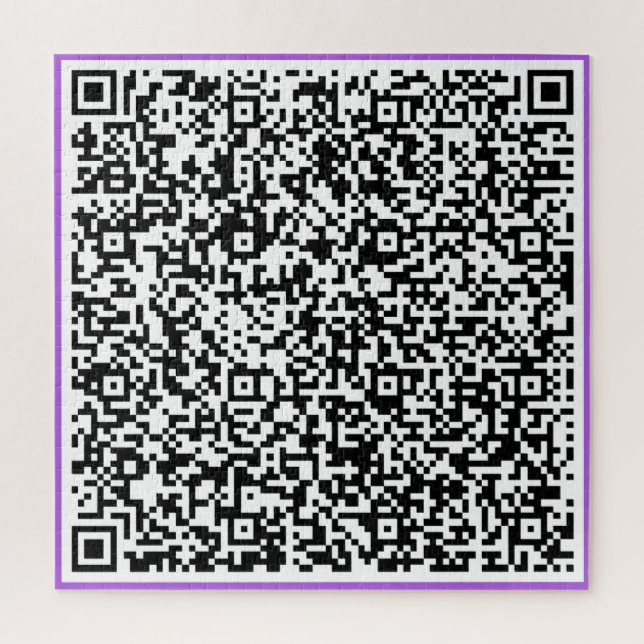 Puzzle El código QR rompe su regalo especial de mensaje d (Vertical)