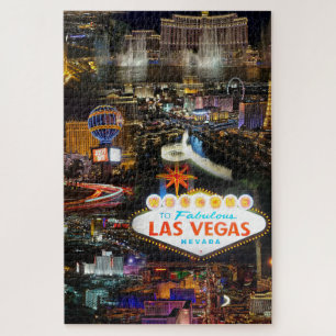 Puzzle El Collage de fotos de Las Vegas es difícil rompec