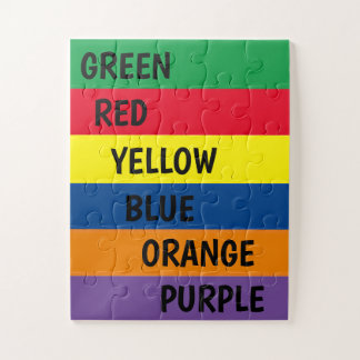 Puzzle El color nombra 30 pedazos