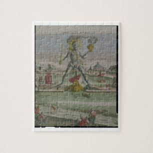 Puzzle El coloso de Rodas, detalle del strad de la