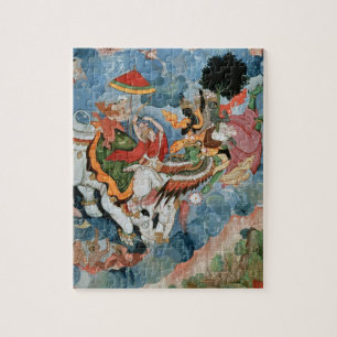 Puzzle El combate de Krishna con INDRA, c.1590