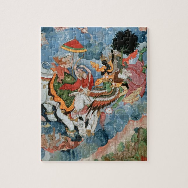 Puzzle El combate de Krishna con INDRA, c.1590 (Vertical)