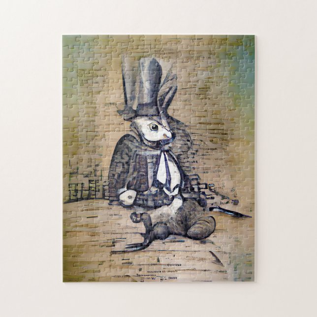 Puzzle El conejo de caballeros  (Vertical)