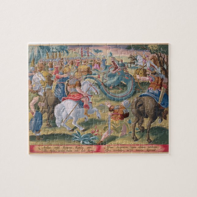 Puzzle El cónsul romano Atilius somete el Serpe africano (Horizontal)