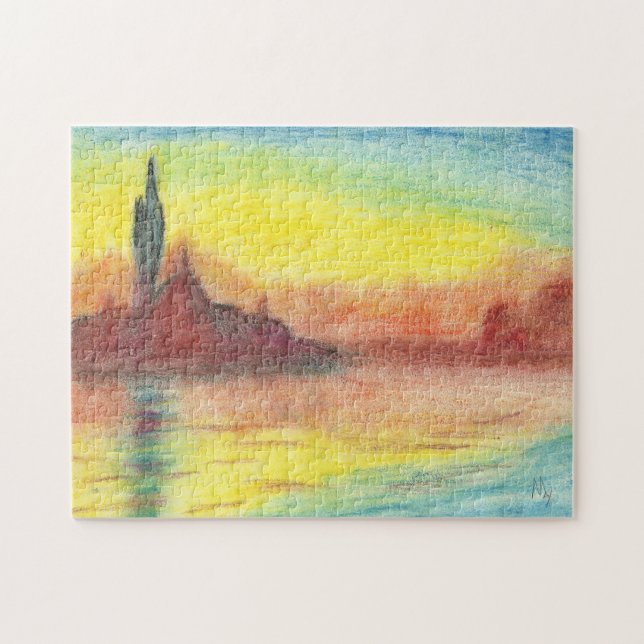 Puzzle El crepúsculo de Monet, Venecia (Horizontal)
