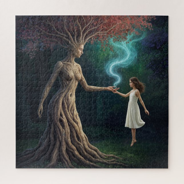 Puzzle "El cruce del bosque de Eirene" – Una realidad sur (Vertical)