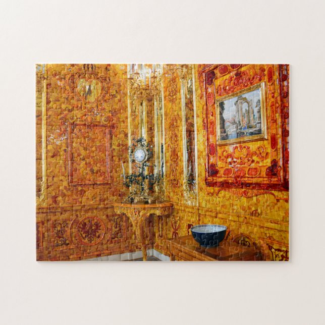 Puzzle El cuarto ambarino, palacio de Catherine, Rusia (Horizontal)