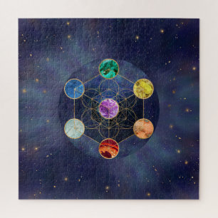Puzzle El cubo de Chakras de Metatron es una geometría s