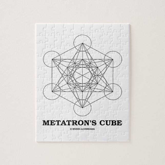 Puzzle El cubo de Metatron (geometría sagrada) (Vertical)