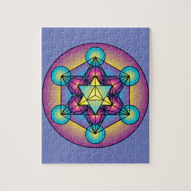 Puzzle El cubo Merkaba de Metatron (Vertical)