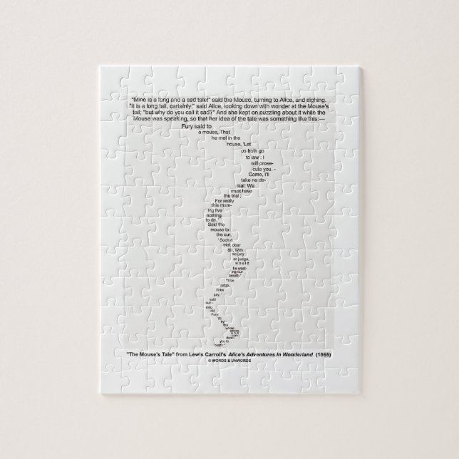 Puzzle El cuento del ratón por el país de las maravillas (Vertical)