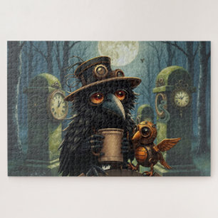 Puzzle El cuervo impulsado por Café