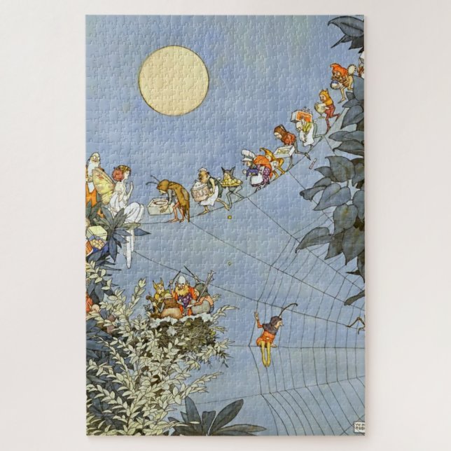 Puzzle “El cumpleaños de las hadas” de Heath Robinson (Vertical)