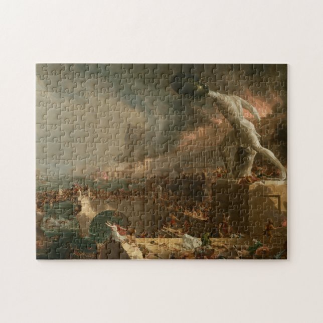 Puzzle El curso del imperio - Destrucción por Thomas Cole (Horizontal)