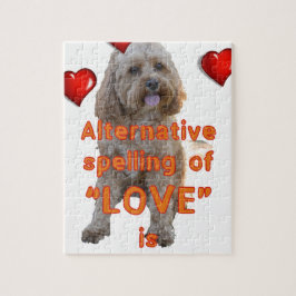 Puzzle el deletreo alternativo del AMOR es CAVOODLE