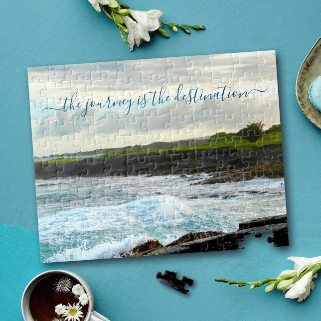 Puzzle El destino es el viaje a la playa de arena negra d (Subido por el creador)