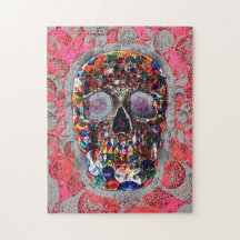 El Día Colorido De Los Globos Rosa De La Calavera