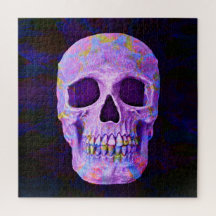 El Día De La Cabeza De Calavera Del Neon Gótico Az