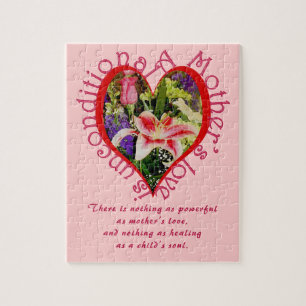 Puzzle El Día de la Madre Amor Floral Poema Incondicional