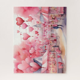 Puzzle El día de San Valentín de acuarela