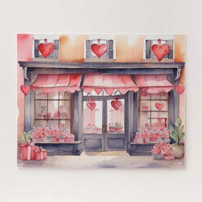 Puzzle El día de San Valentín Old Town Shop (Horizontal)