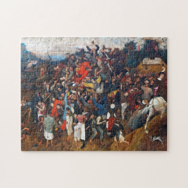 Puzzle El Día del Vino de San Martín, Pieter Bruegel (Horizontal)