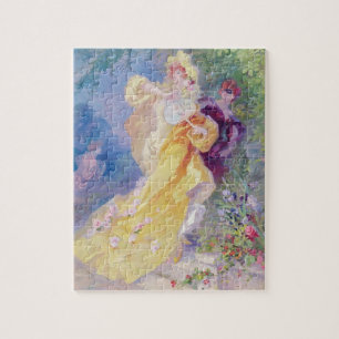 Puzzle El dominó amarillo, diseño para una tapicería