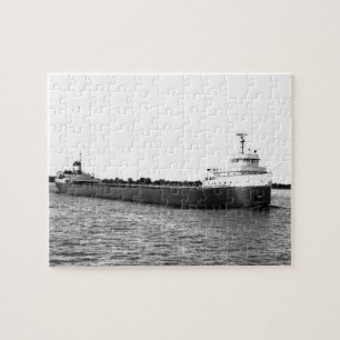 Puzzle El Edmund Fitzgerald en el río del St. Clair