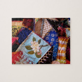 Puzzle El edredón - remiendo - de la abuela de costura