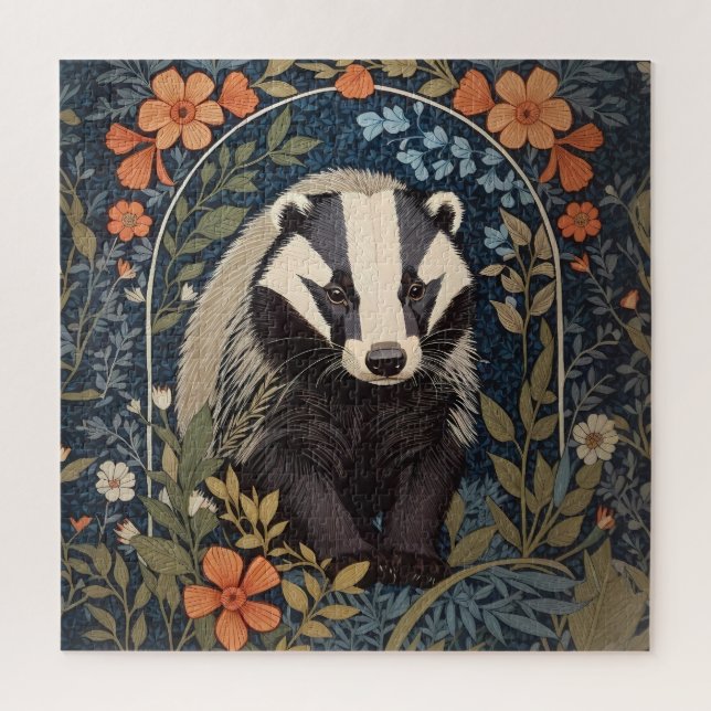 Puzzle El elegante William Morris inspiró a Badger (Vertical)