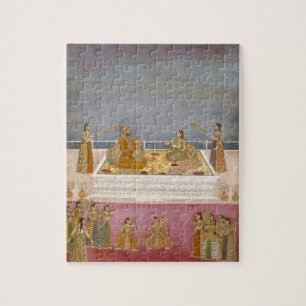 Puzzle El emperador joven Mohamed Shah de Mughal en un